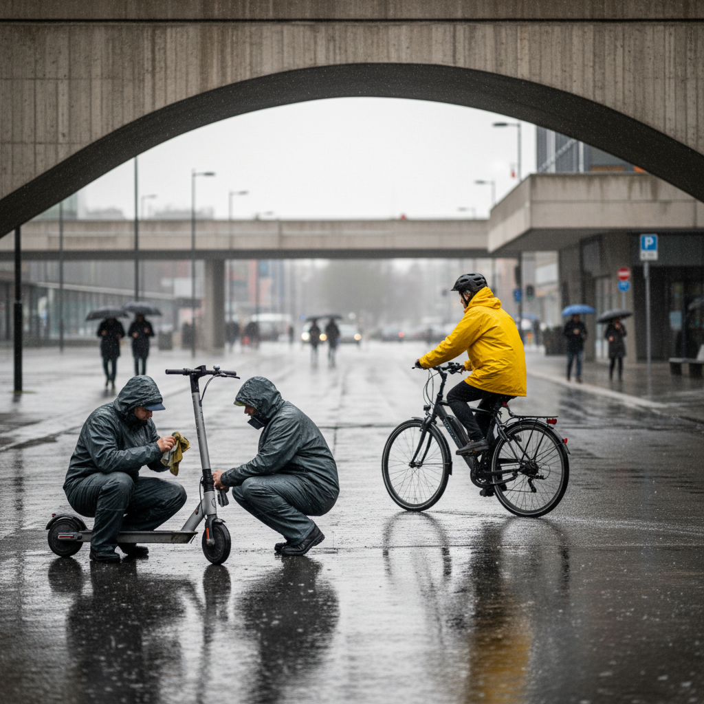 รับมือหน้าฝน! 5 วิธีดูแล E-Bike และสกู๊ตเตอร์ไฟฟ้า - ebike-scooter-rainy-season-care