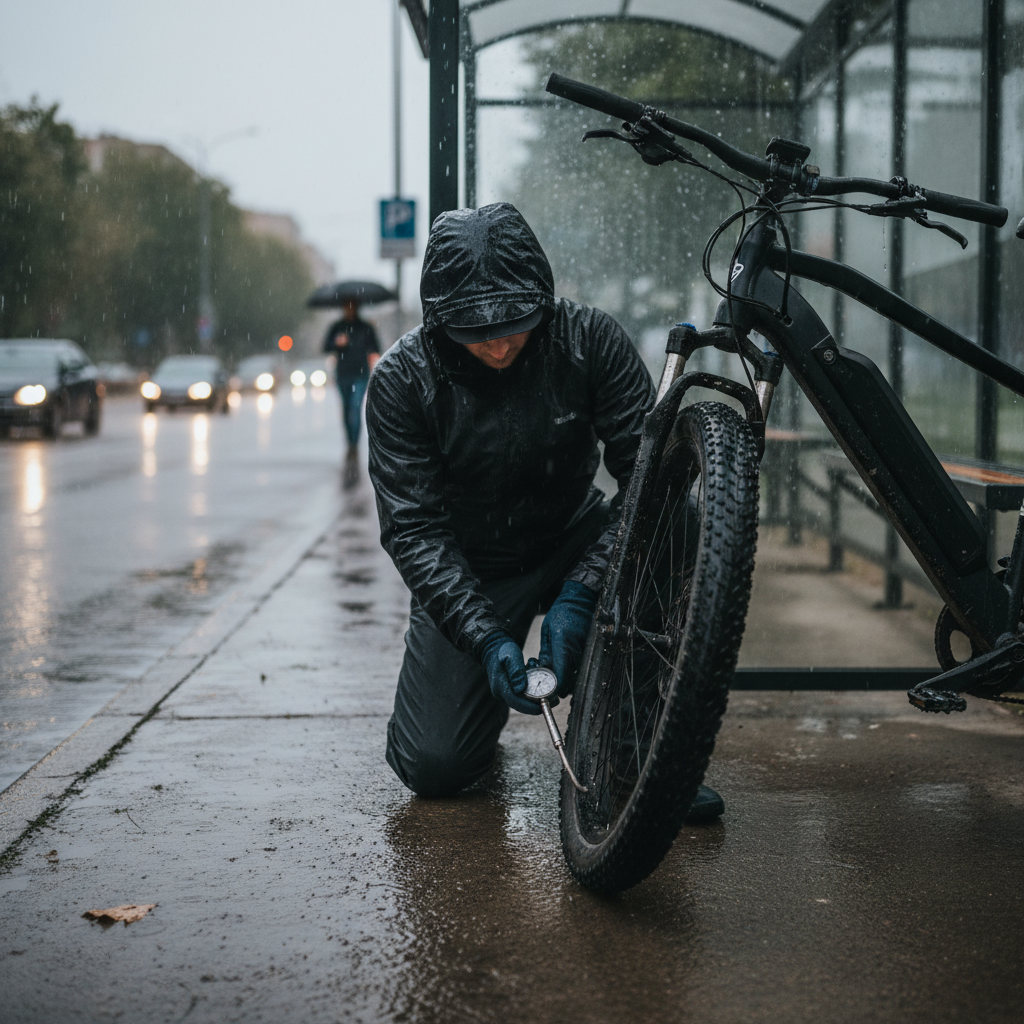 เช็กลมยาง E-Bike หน้าฝน: ปลอดภัย มั่นใจทุกโค้ง - ebike-tire-rainy-season-check