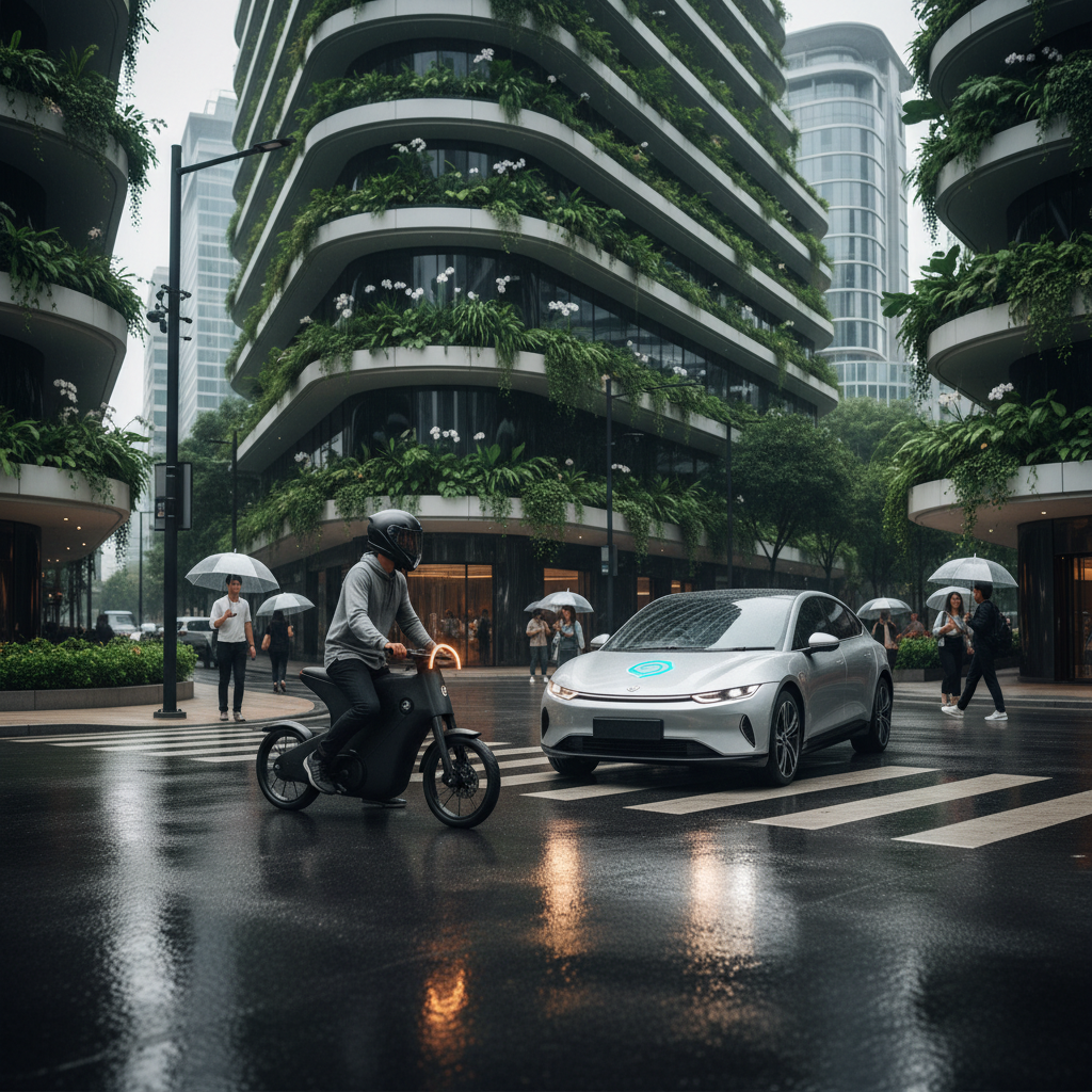 เทรนด์ 2569: E-Bike คุยกับรถยนต์ได้? รู้จักเทคโนโลยี V2X - ebike-v2x-safety-tech-2026