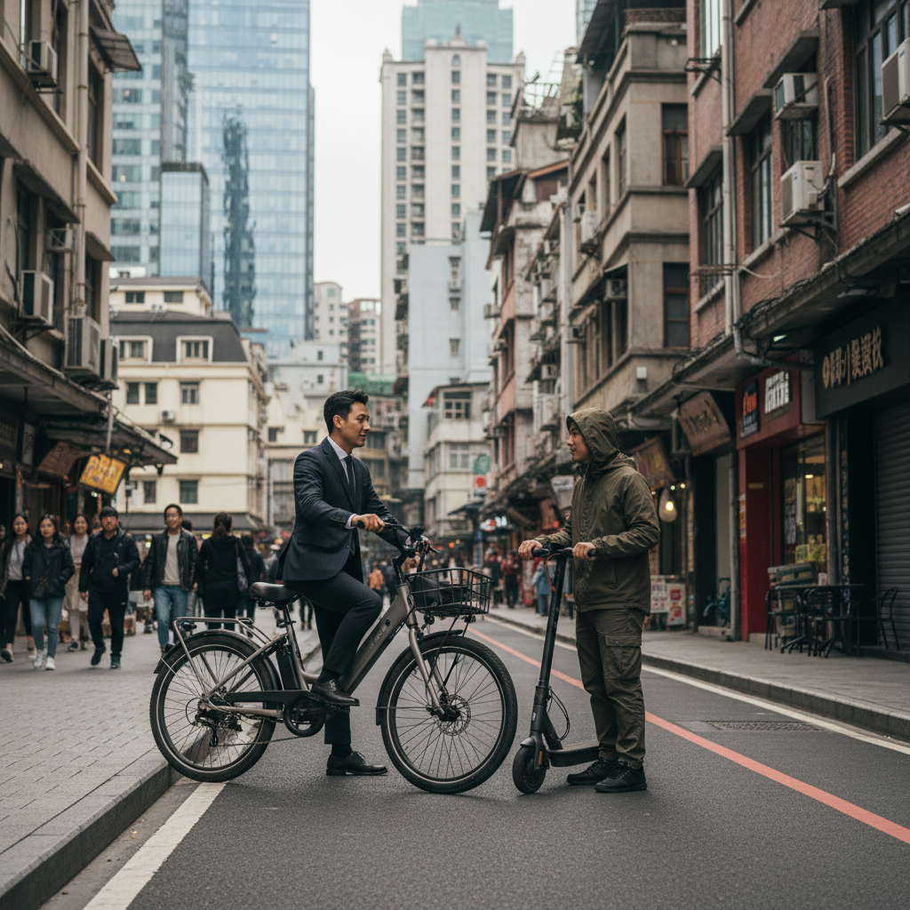 E-Bike vs สกู๊ตเตอร์ไฟฟ้า: เลือกคันไหนเหมาะกับชีวิตเมือง? - ebike-vs-electric-scooter-city