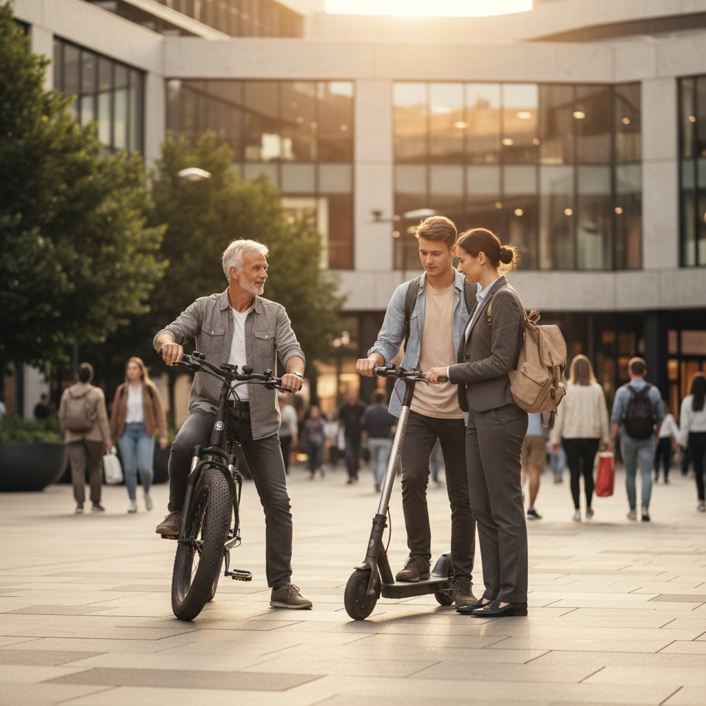 จักรยานไฟฟ้า vs สกู๊ตเตอร์ไฟฟ้า เลือกคันไหนเหมาะกับคุณ? - ebike-vs-electric-scooter-guide