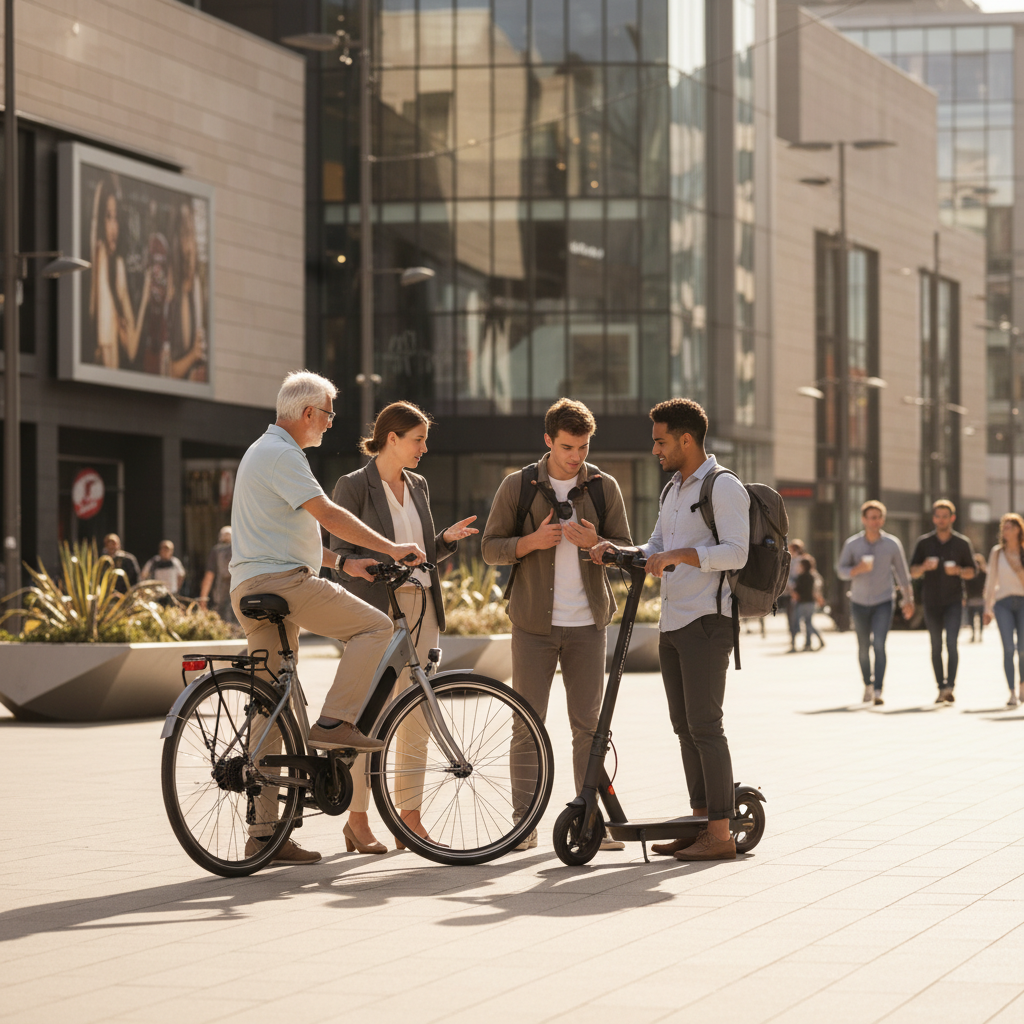 จักรยานไฟฟ้า vs สกู๊ตเตอร์ไฟฟ้า เลือกแบบไหนให้เหมาะกับคุณ? - ebike-vs-electric-scooter-guide