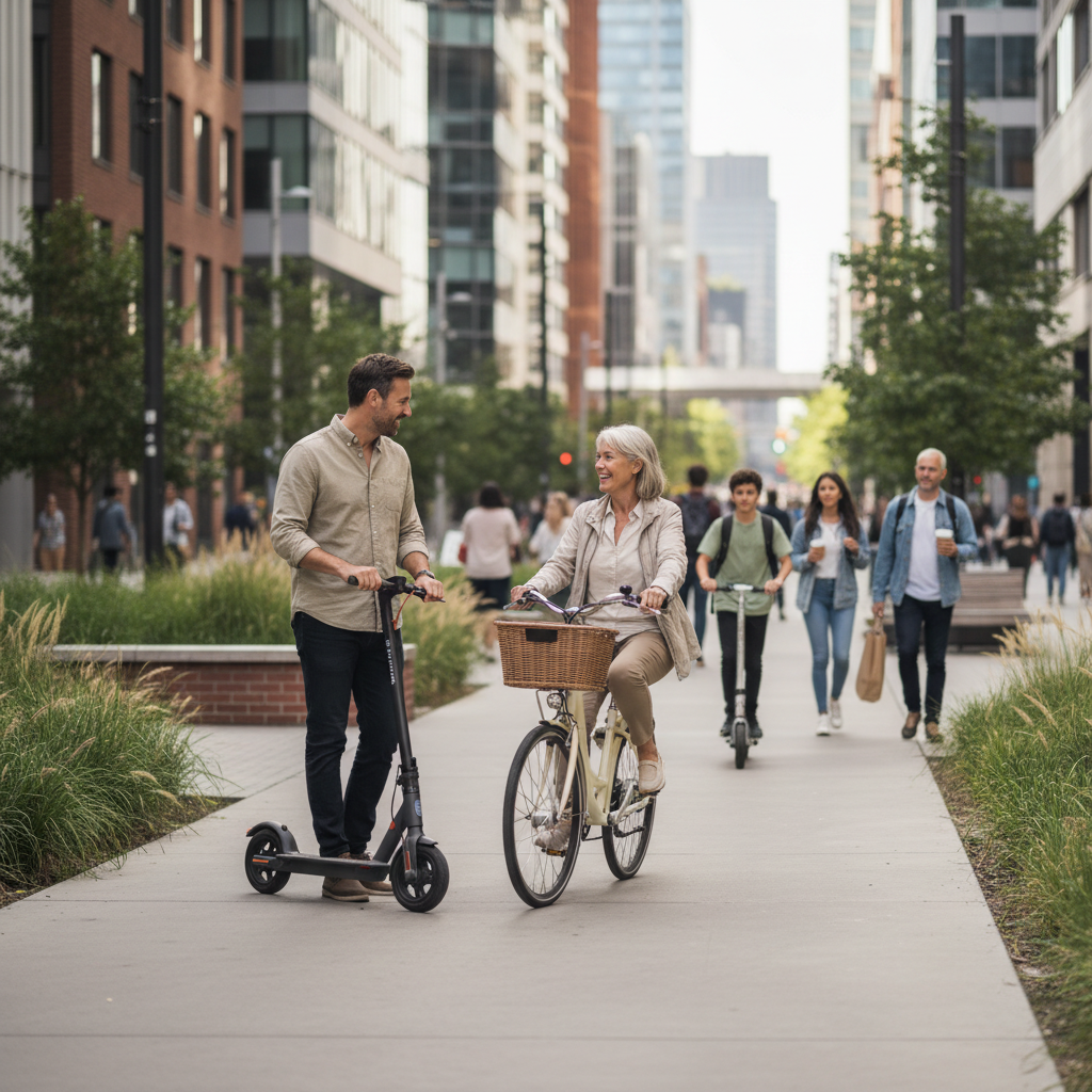 จักรยานไฟฟ้า vs สกู๊ตเตอร์ไฟฟ้า: เลือกคันไหนที่ใช่สำหรับคุณ? - ebike-vs-electric-scooter-guide