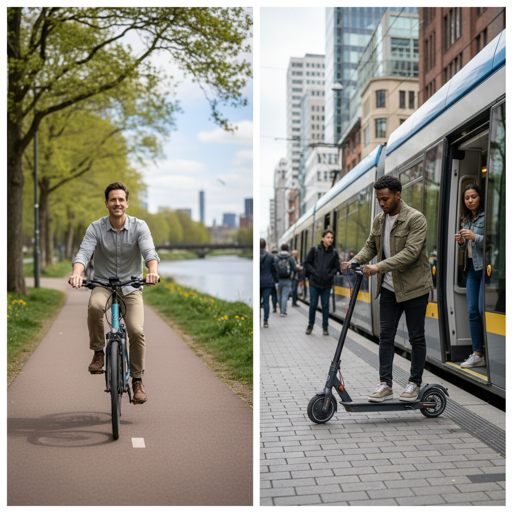 จักรยานไฟฟ้า vs สกู๊ตเตอร์ไฟฟ้า คันไหนเหมาะกับคุณ? - ebike-vs-escooter-which-is-better