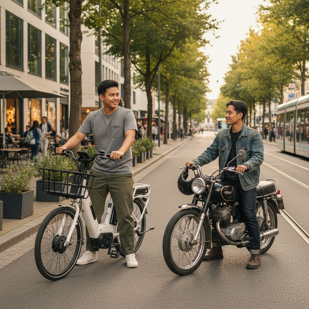E-Bike vs มอเตอร์ไซค์: เทียบค่าใช้จ่ายหมัดต่อหมัด 1 ปี
