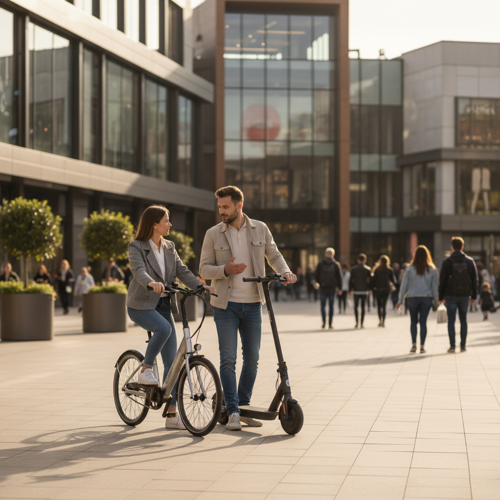 จักรยานไฟฟ้า vs สกู๊ตเตอร์ไฟฟ้า เลือกคันไหนดีที่เหมาะกับคุณ - electric-bike-vs-electric-scooter
