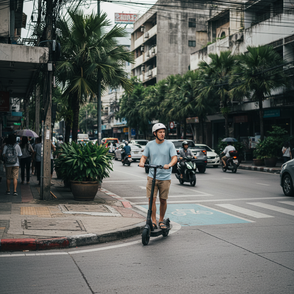 สกู๊ตเตอร์ไฟฟ้าวิ่งถนนได้ไหม? อัปเดตกฎหมาย 2568 - electric-scooter-road-laws-thailand
