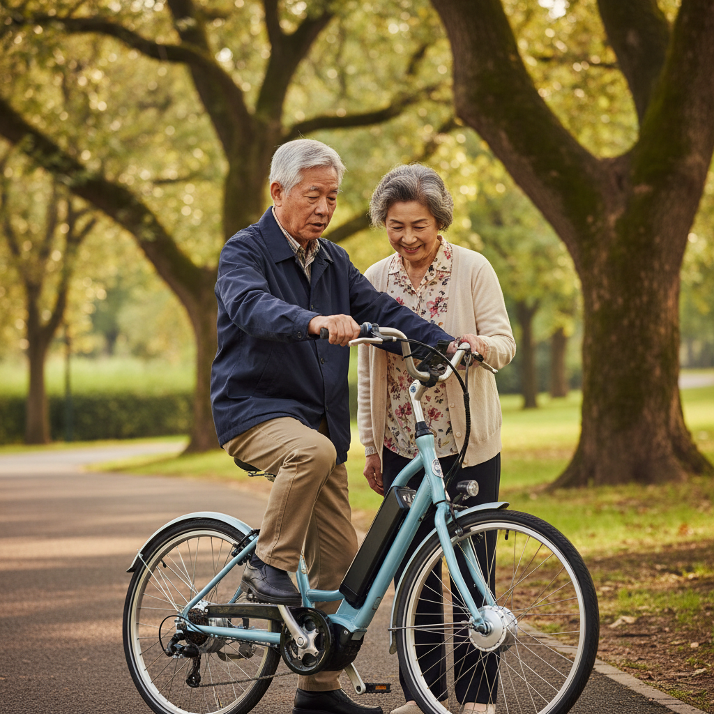 วัยเก๋าเลือก E-Bike: 4 ข้อต้องเช็กเพื่อความปลอดภัย - senior-safe-ebike-buying-guide
