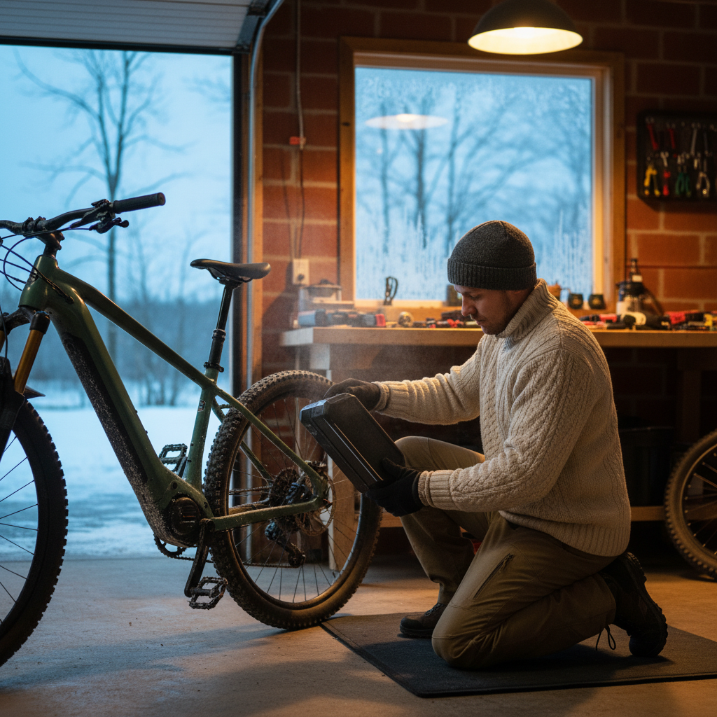 แบต E-Bike กลัวหนาว? 5 ทริคดูแลแบตช่วงหน้าหนาว - winter-ebike-battery-care-tips