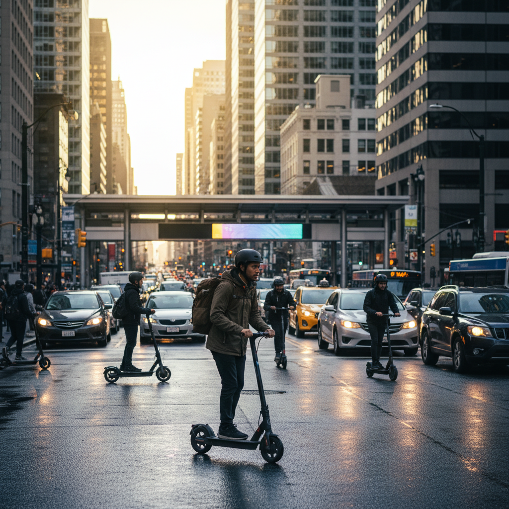 สกู๊ตเตอร์ไฟฟ้า: เทรนด์ใหม่สู้รถติดในเมืองใหญ่? - e-scooter-urban-mobility-trend