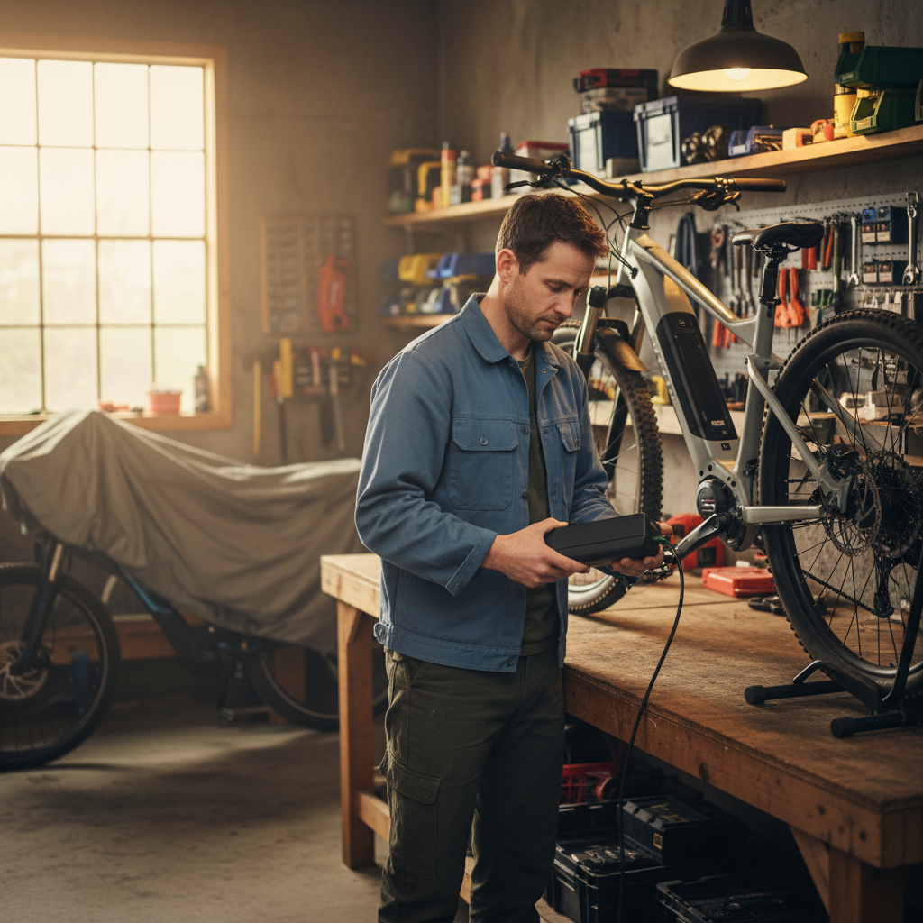 ยืดอายุแบต E-Bike: 5 วิธีชาร์จและเก็บรักษาที่ถูกวิธี - ebike-battery-maintenance-guide