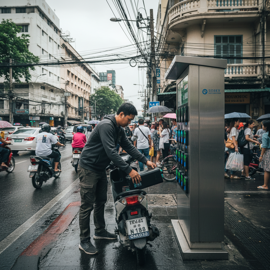 อนาคต E-Bike: สถานีสลับแบตเตอรี่จะมาไทยหรือไม่? - ebike-battery-swapping-station-thailand