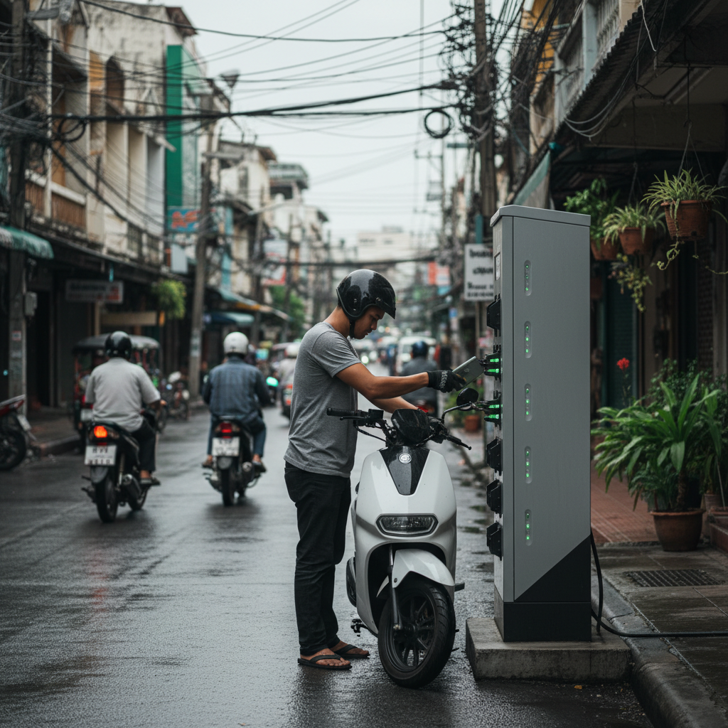 สลับแบต E-Bike: เทรนด์ใหม่ที่อาจมาถึงไทยในไม่ช้า - ebike-battery-swapping-thailand