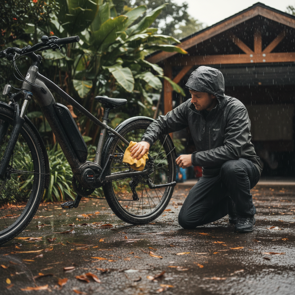 หน้าฝนต้องระวัง! 5 วิธีดูแล E-Bike ไม่ให้พัง - ebike-care-rainy-season-thailand