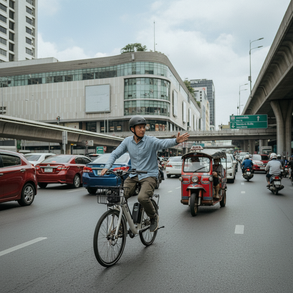 ขับ E-Bike ในเมืองยังไงให้โปร? 5 ทริคปลอดภัยสำหรับมือใหม่ - ebike-city-riding-safety-tips