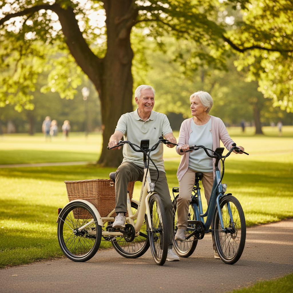 เลือก E-Bike ให้ผู้สูงอายุ: 3 ล้อ vs 2 ล้อ แบบไหนดี? - ebike-for-seniors-3-wheel-vs-2-wheel