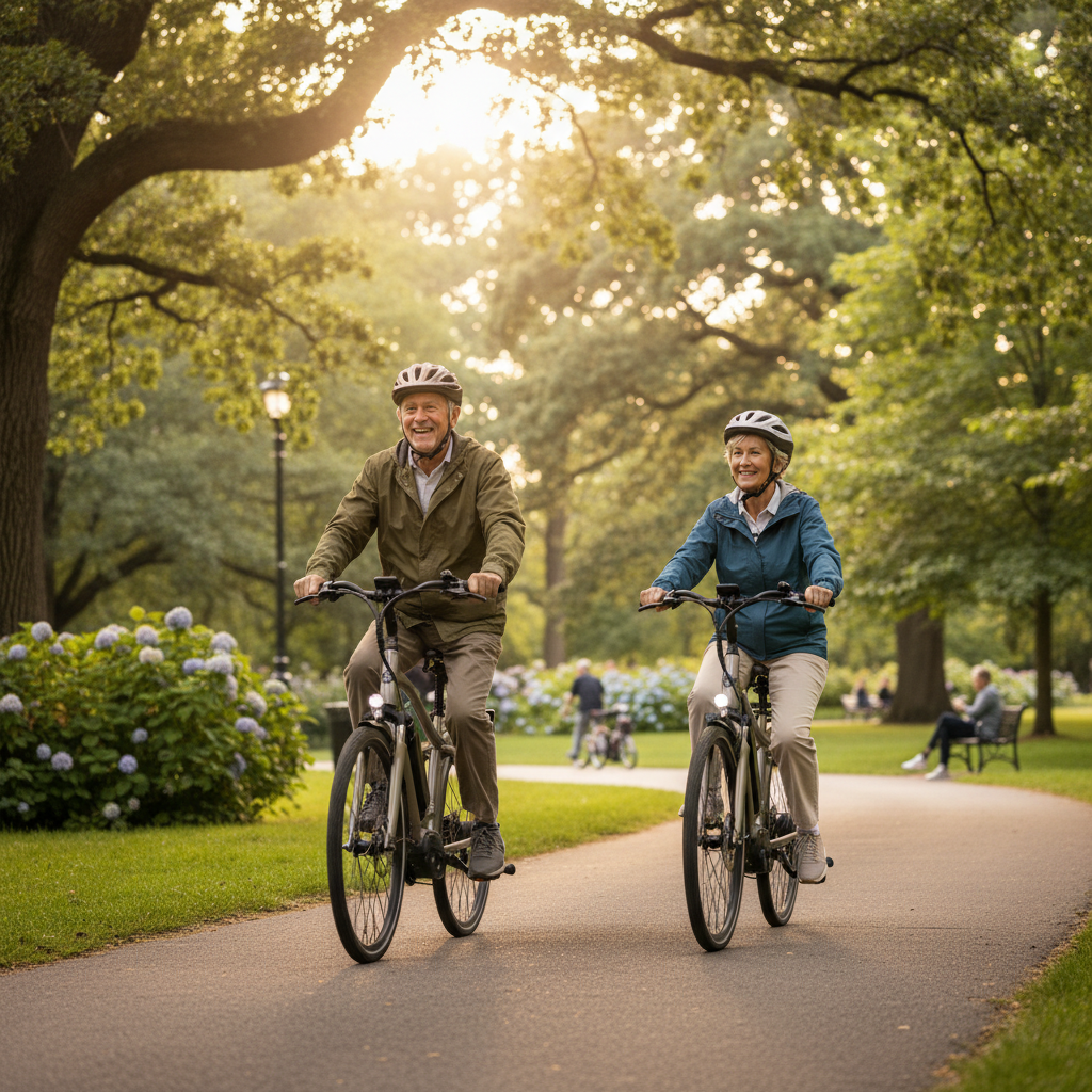 E-Bike เพื่อผู้สูงวัย: ขับง่าย ปลอดภัย ได้ออกกำลังกาย - ebike-for-seniors-health-safety