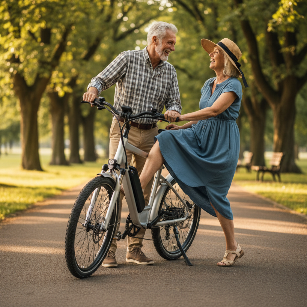 เลือก E-Bike ให้ผู้สูงอายุ: 4 ฟีเจอร์ความปลอดภัยที่ต้องมี - ebike-for-seniors-safety-features