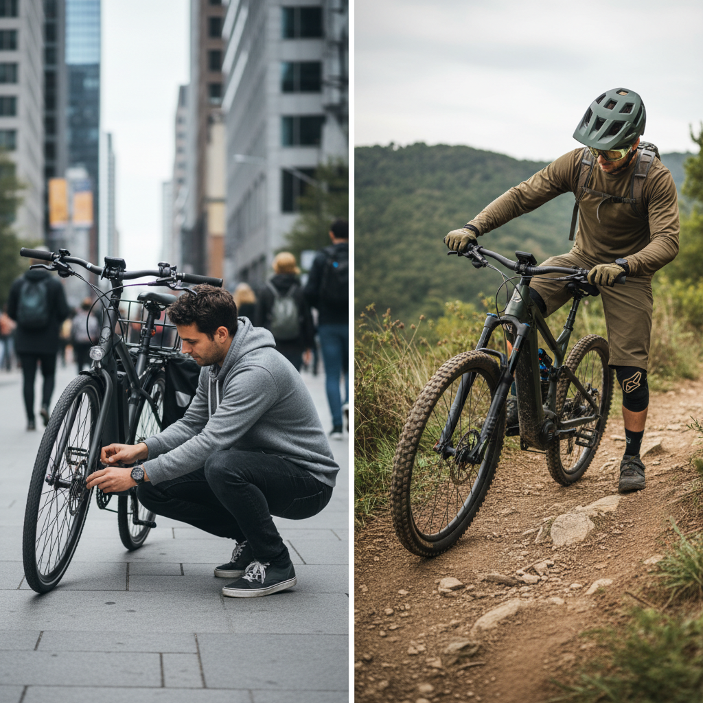 มอเตอร์ E-Bike: Hub Motor กับ Mid-Drive ต่างกันยังไง? - ebike-hub-motor-vs-mid-drive