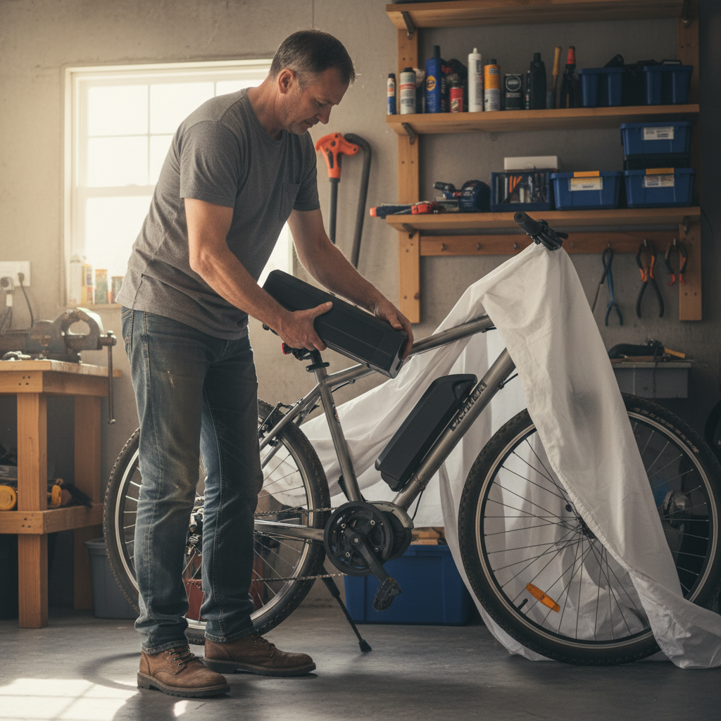 จอด E-Bike ทิ้งไว้นาน? 4 วิธีดูแลแบตไม่ให้เสื่อม - ebike-long-term-storage-battery-care