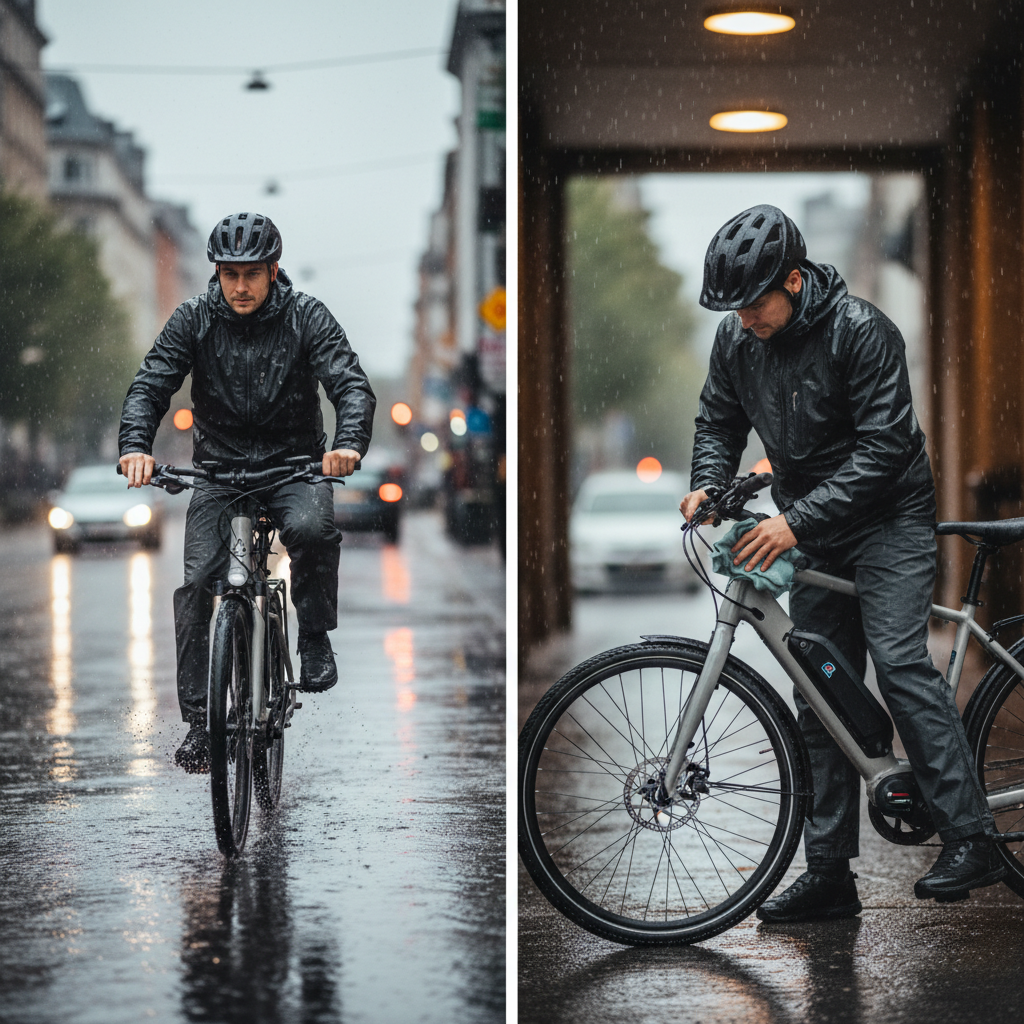 E-Bike ลุยฝนอย่างไรให้ปลอดภัย? 5 ทริคดูแลรถหน้าฝน - ebike-rainy-season-care-tips