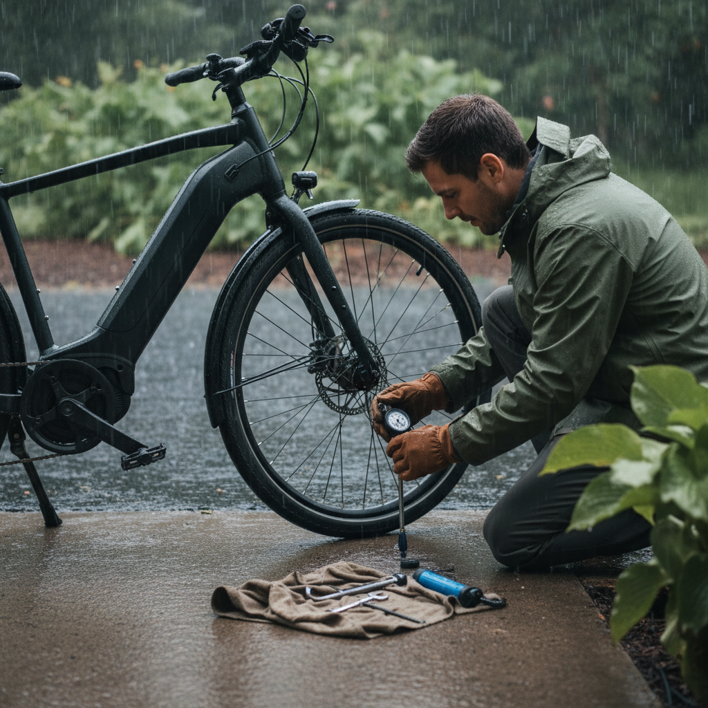 เช็กลิสต์ 7 จุด E-Bike ก่อนลุยฝน ขับขี่ปลอดภัย - ebike-rainy-season-checklist