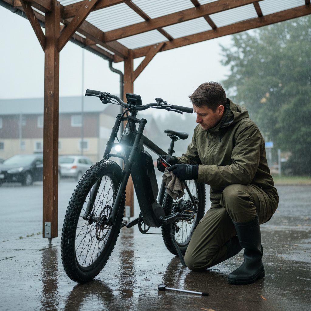 5 จุดต้องเช็ค! เตรียม E-Bike ให้พร้อมขับขี่หน้าฝน - ebike-rainy-season-maintenance-checklist
