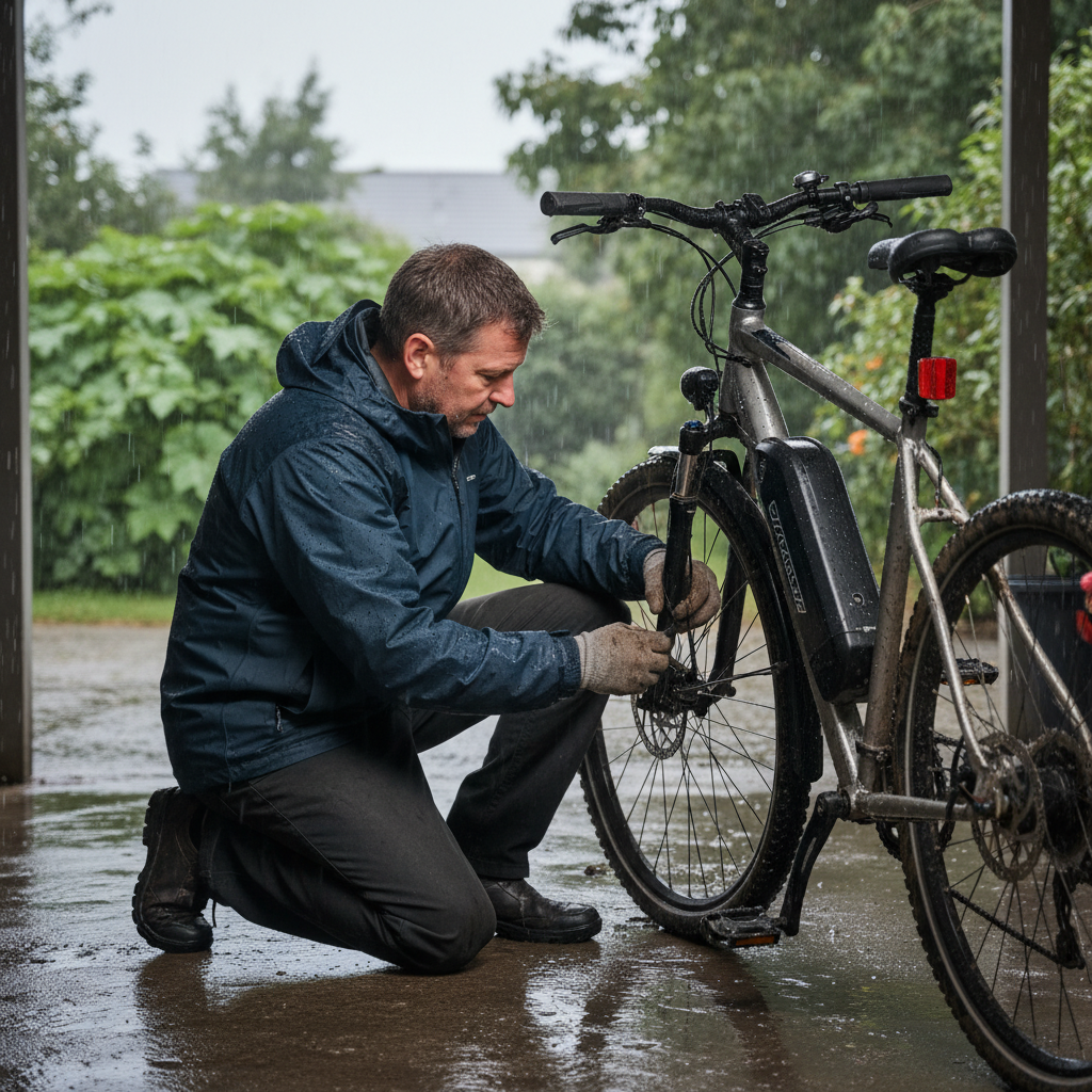 เช็กลิสต์ 7 จุด! เตรียม E-Bike ให้พร้อมลุยหน้าฝน - ebike-rainy-season-maintenance-checklist