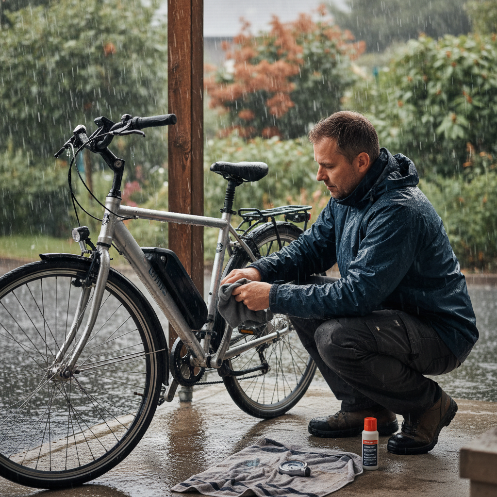 เช็คลิสต์ดูแลจักรยานไฟฟ้าหน้าฝน ขับขี่ปลอดภัยไร้กังวล - ebike-rainy-season-maintenance-checklist