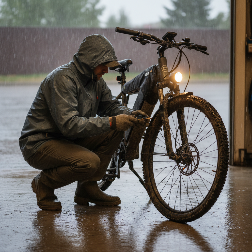 เช็กลิสต์ 5 จุด E-Bike ต้องพร้อมก่อนลุยหน้าฝน - ebike-rainy-season-maintenance-checklist