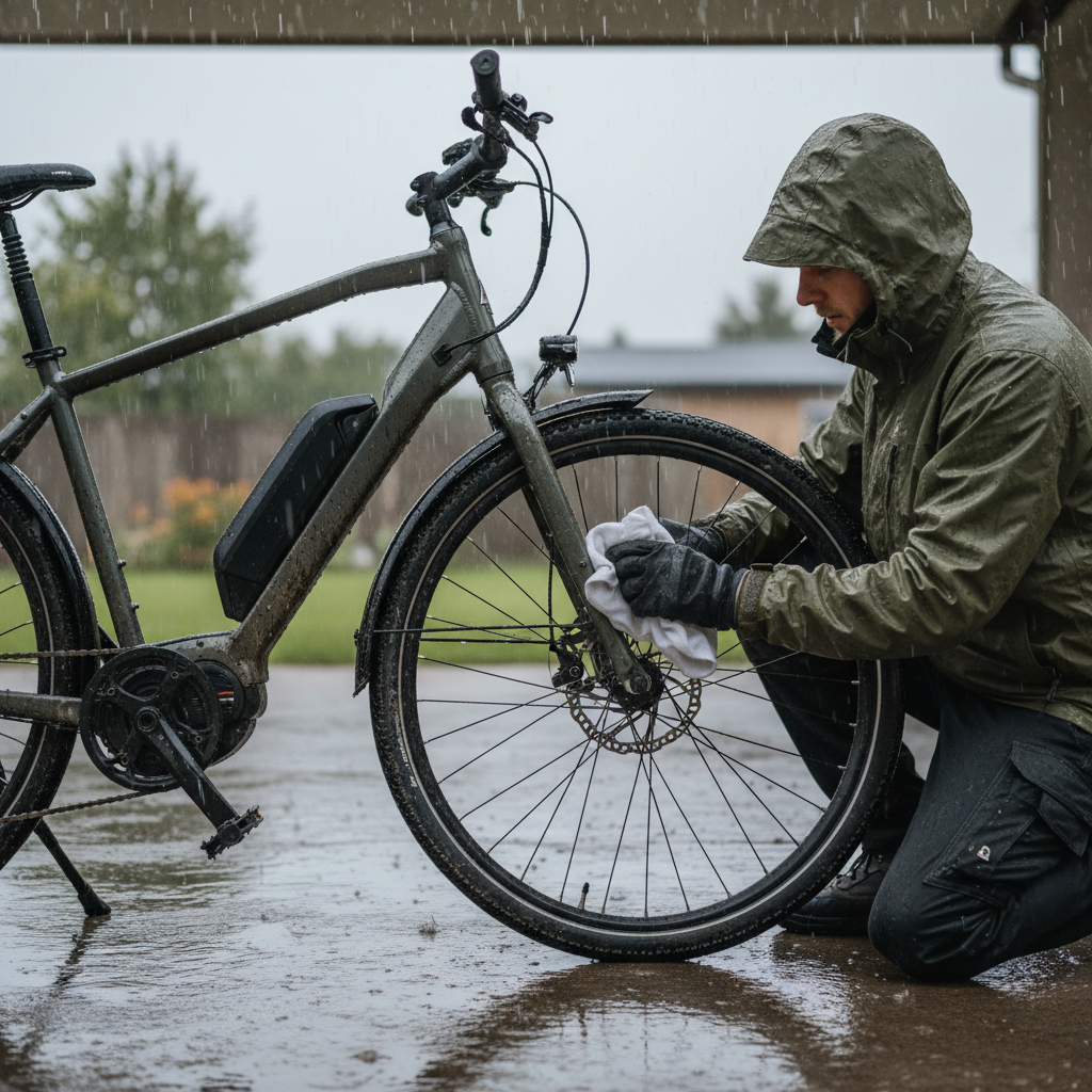 5 วิธีดูแล E-Bike หน้าฝน ขับขี่ปลอดภัย ไร้กังวล - ebike-rainy-season-maintenance-tips