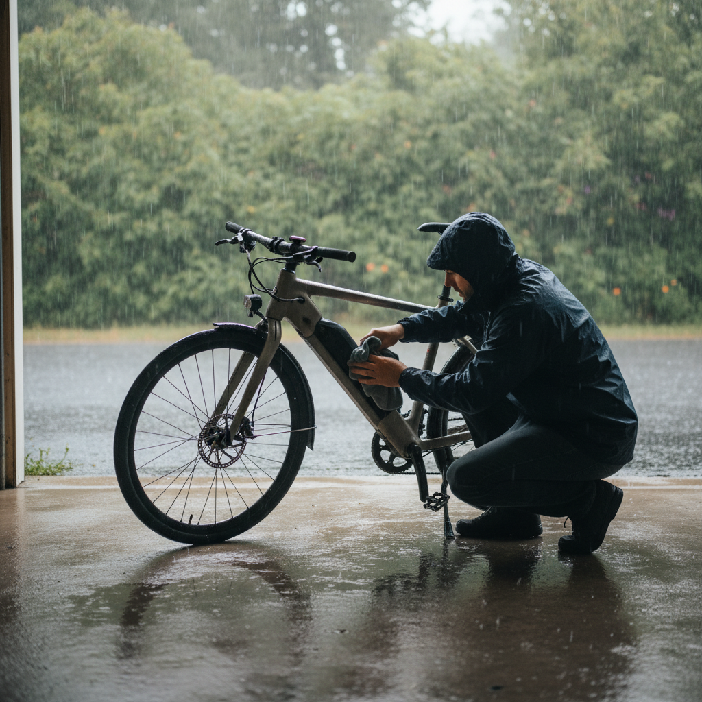 ยืดอายุจักรยานไฟฟ้าหน้าฝน: 5 ทริคกันพัง-ไฟช็อต - ebike-rainy-season-maintenance-tips