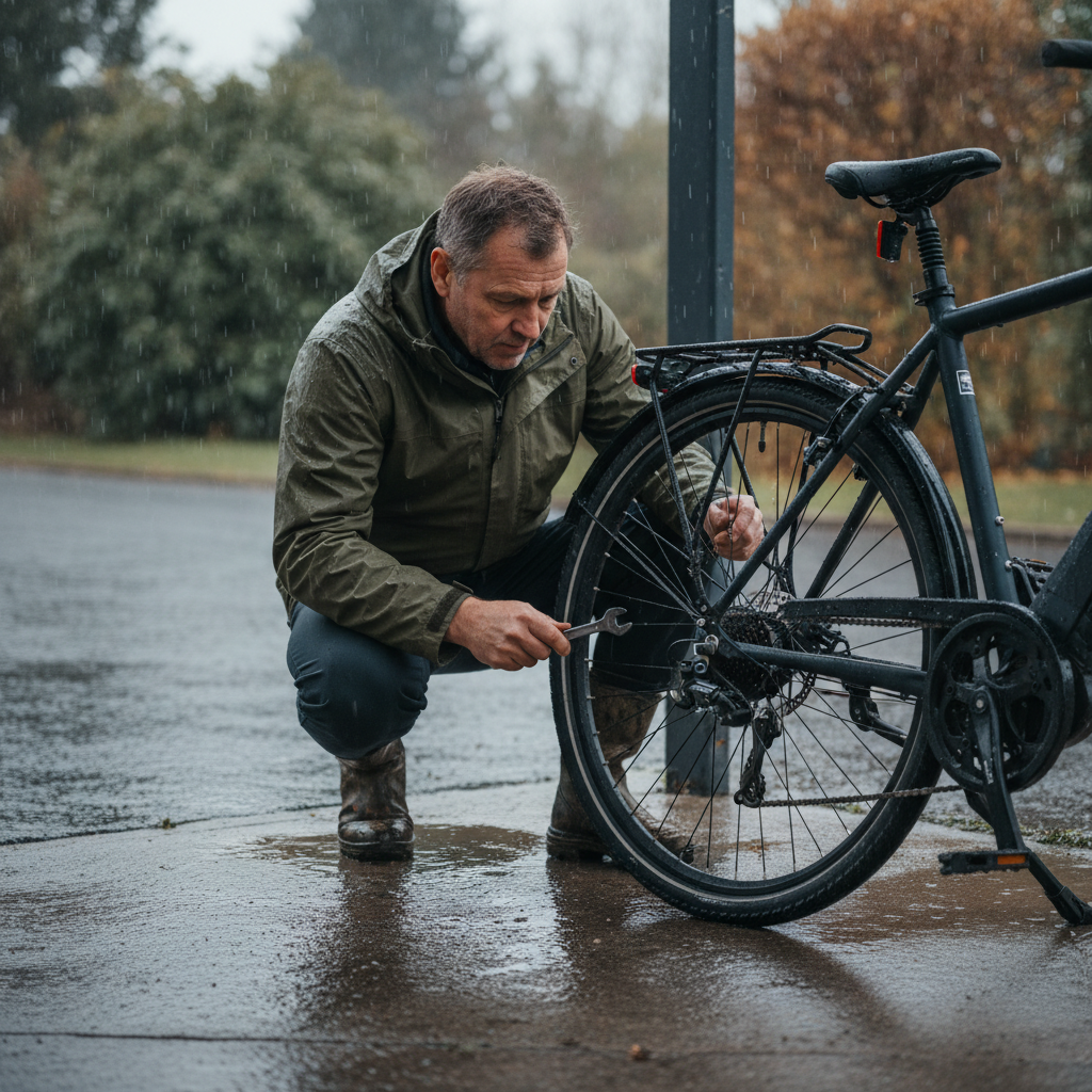 เช็คลิสต์ E-Bike หน้าฝน: 5 จุดต้องเช็คก่อนลุยน้ำ - ebike-rainy-season-maintenance