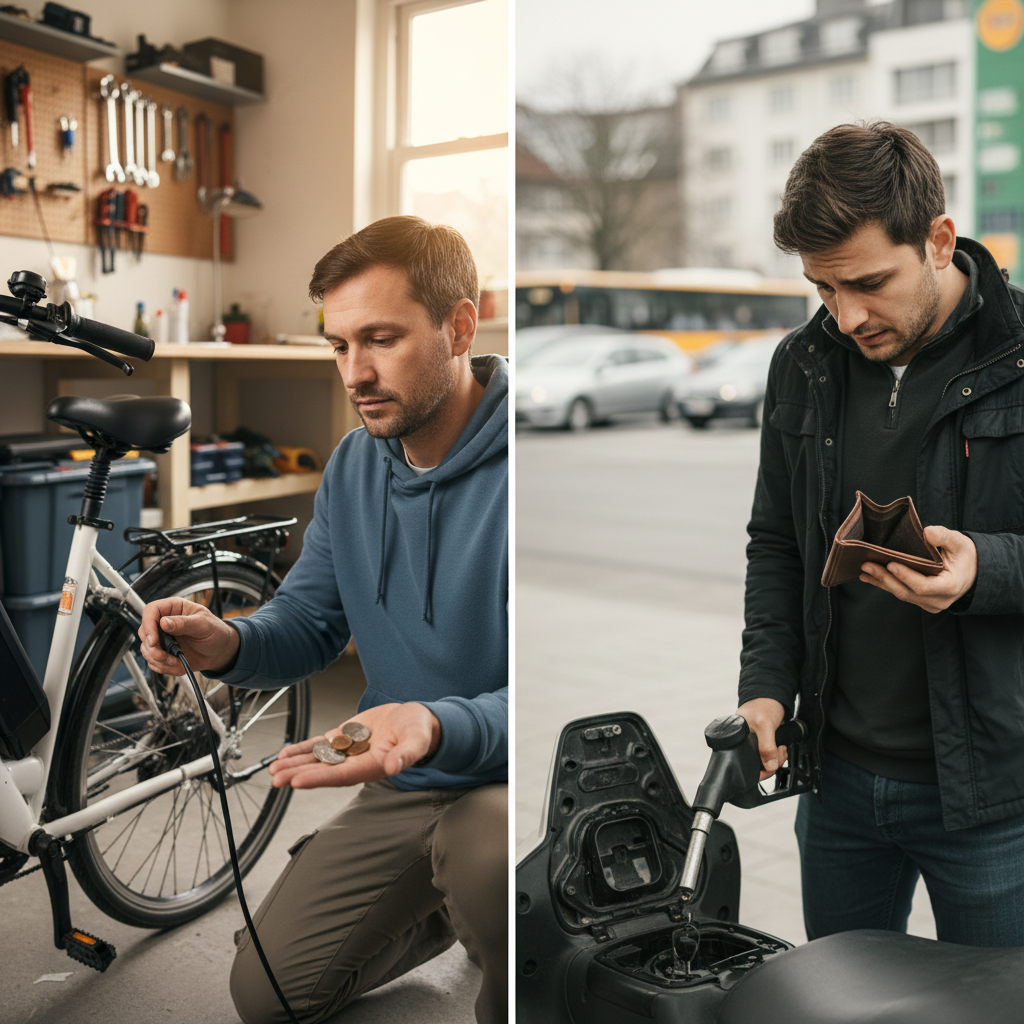 ค่าไฟ E-Bike เดือนละกี่บาท? เทียบกับมอเตอร์ไซค์ - ebike-running-cost-vs-motorcycle