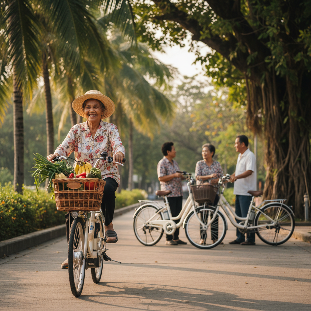 เจาะเทรนด์ E-Bike ผู้สูงวัย: ทำไมถึงฮิตติดลมบน? - ebike-seniors-market-trend-thailand