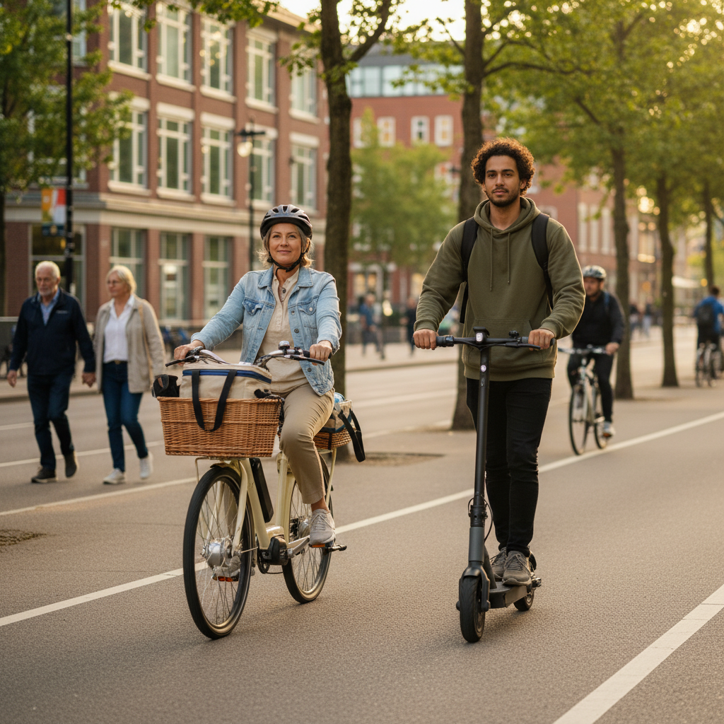 จักรยานไฟฟ้า vs สกู๊ตเตอร์ไฟฟ้า เลือกแบบไหนดี? - ebike-vs-electric-scooter-comparison