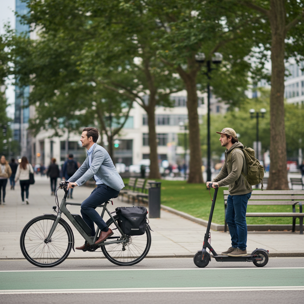 E-Bike vs สกู๊ตเตอร์ไฟฟ้า: แบบไหนเหมาะกับคุณที่สุด? - ebike-vs-electric-scooter-comparison