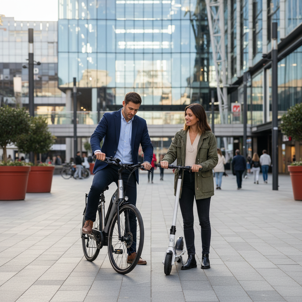 จักรยานไฟฟ้า vs สกู๊ตเตอร์ไฟฟ้า: เลือกคันไหนดี? - ebike-vs-electric-scooter-guide