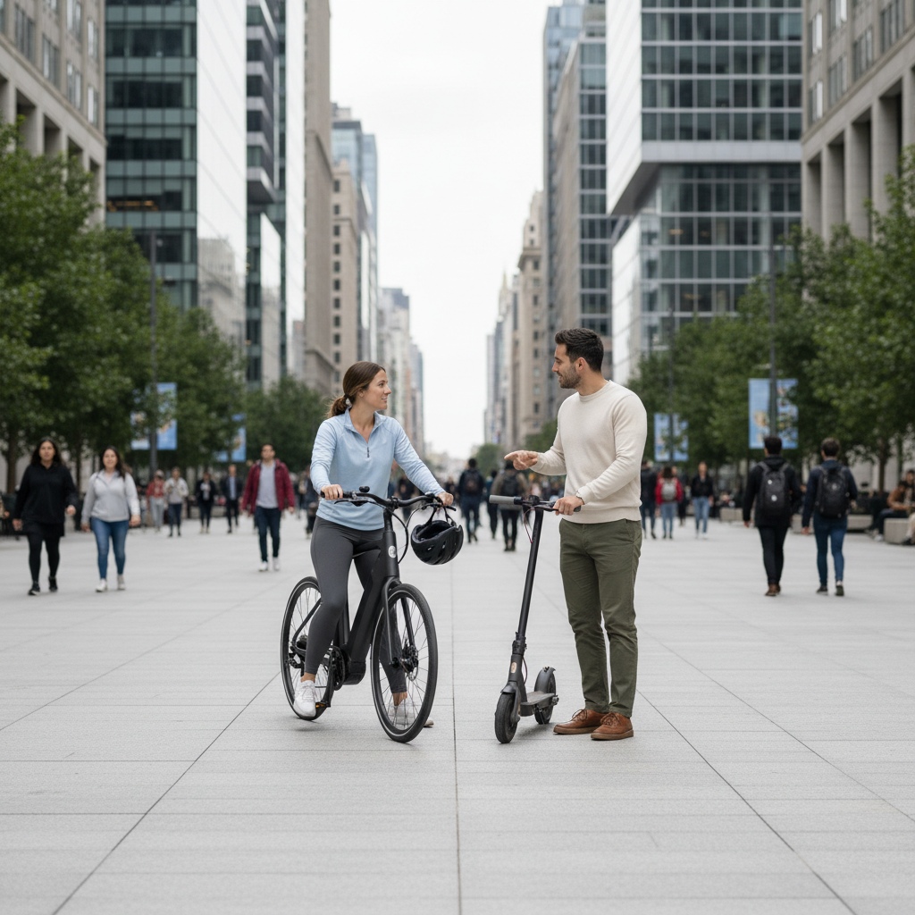 จักรยานไฟฟ้า vs สกู๊ตเตอร์ไฟฟ้า: เลือกคันไหนดี? - ebike-vs-electric-scooter-guide