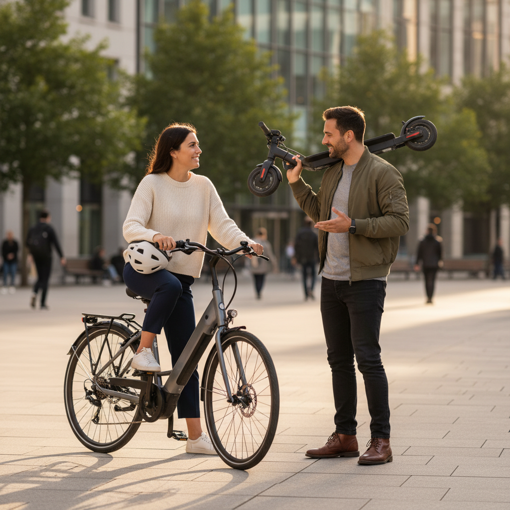 จักรยานไฟฟ้า vs สกู๊ตเตอร์ไฟฟ้า แบบไหนเหมาะกับคุณ? - ebike-vs-escooter-comparison-guide