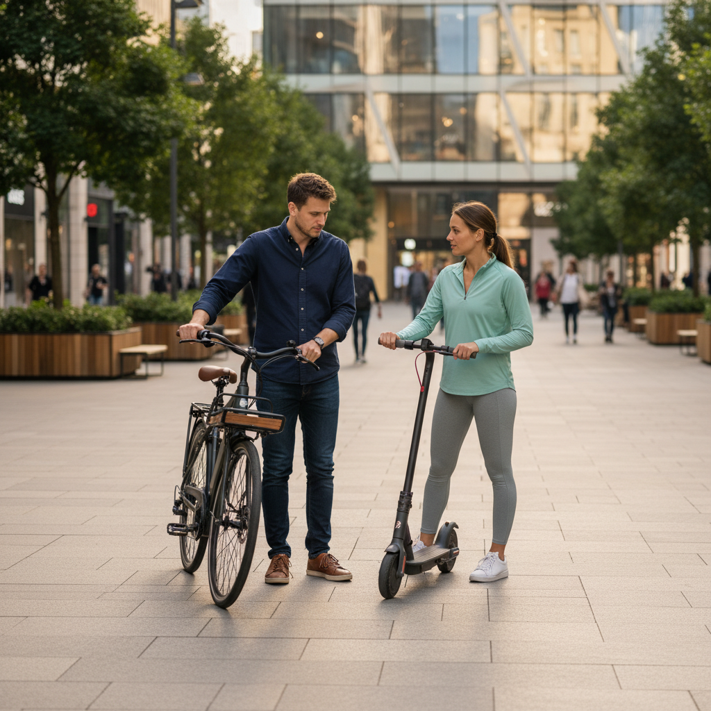 จักรยานไฟฟ้า vs สกู๊ตเตอร์ไฟฟ้า: เลือกคันไหนที่ใช่คุณ? - ebike-vs-escooter-which-is-right