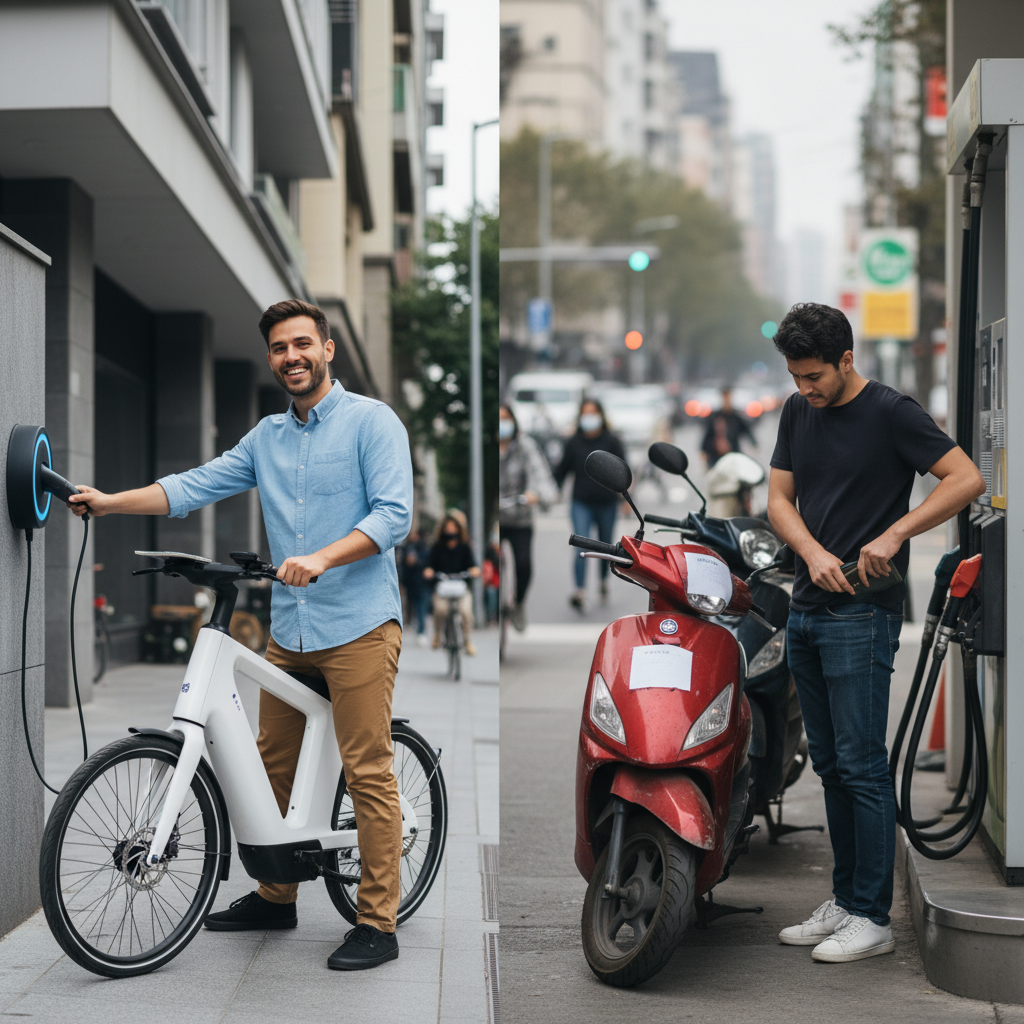 ขับ E-Bike ประหยัดกว่ามอไซค์น้ำมันกี่บาท? ลองคำนวณดู - ebike-vs-gas-motorcycle-cost