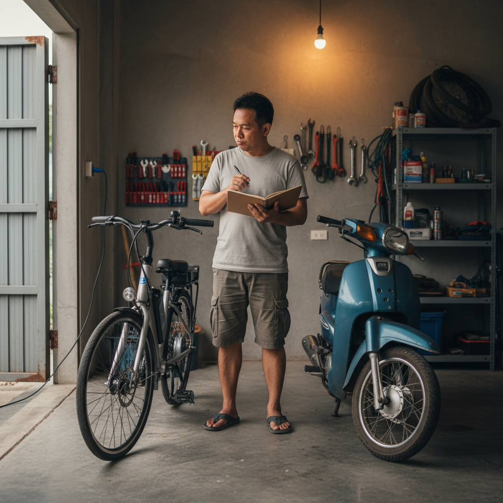 E-Bike ประหยัดกว่ามอไซค์น้ำมันจริงไหม? เทียบค่าใช้จ่าย - ebike-vs-gas-motorcycle-cost-thailand