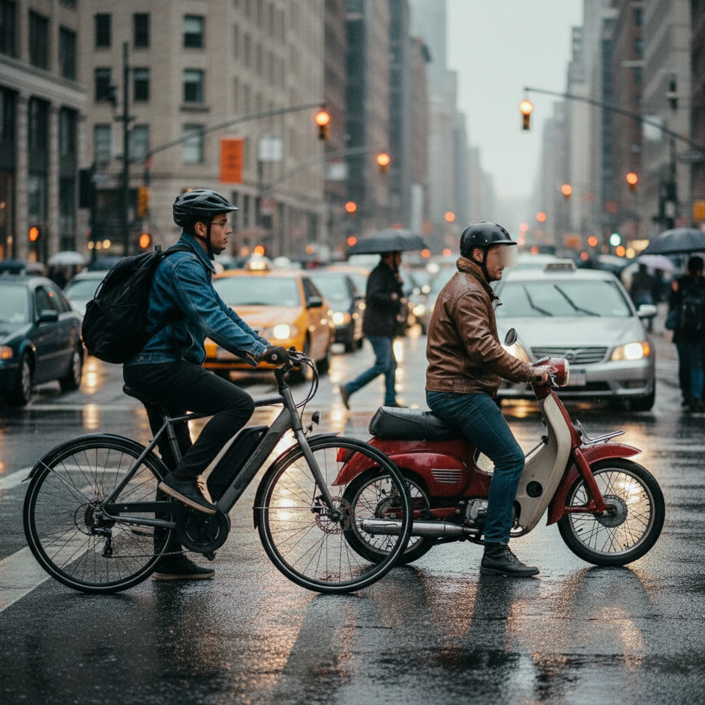 E-Bike vs มอเตอร์ไซค์: เลือกคันไหนคุ้มค่ากว่ากัน? - ebike-vs-motorcycle-comparison