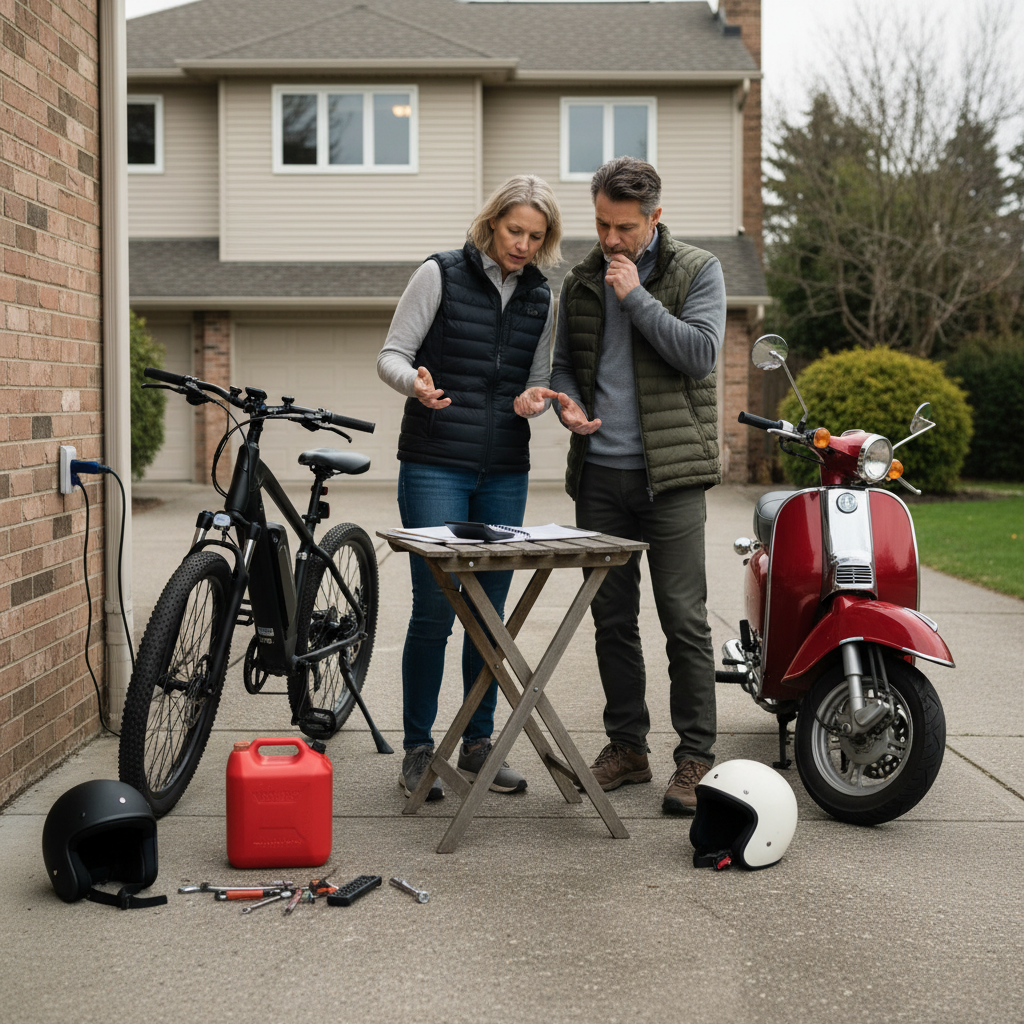 E-Bike vs มอเตอร์ไซค์: เปิดค่าใช้จ่าย 1 ปี ใครประหยัดกว่า? - ebike-vs-motorcycle-cost-comparison