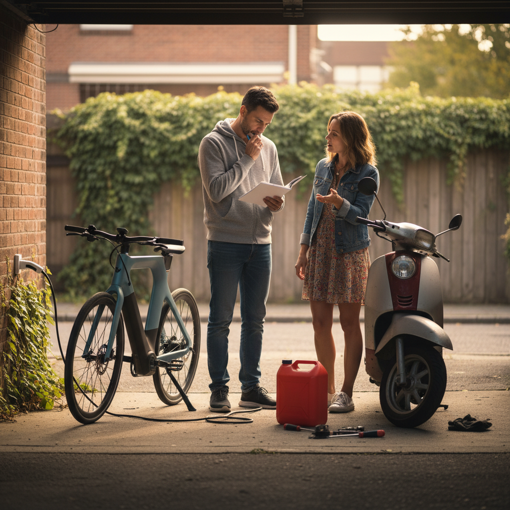 E-Bike vs มอไซค์: เทียบค่าใช้จ่ายปี 2026 ใครคุ้มกว่า? - ebike-vs-motorcycle-cost-comparison-2026