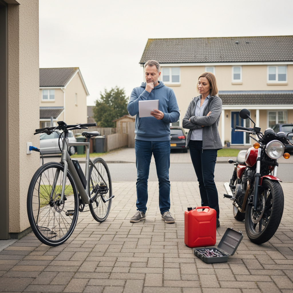 E-Bike vs มอเตอร์ไซค์: คำนวณค่าใช้จ่าย ใครคุ้มกว่า? - ebike-vs-motorcycle-cost-comparison
