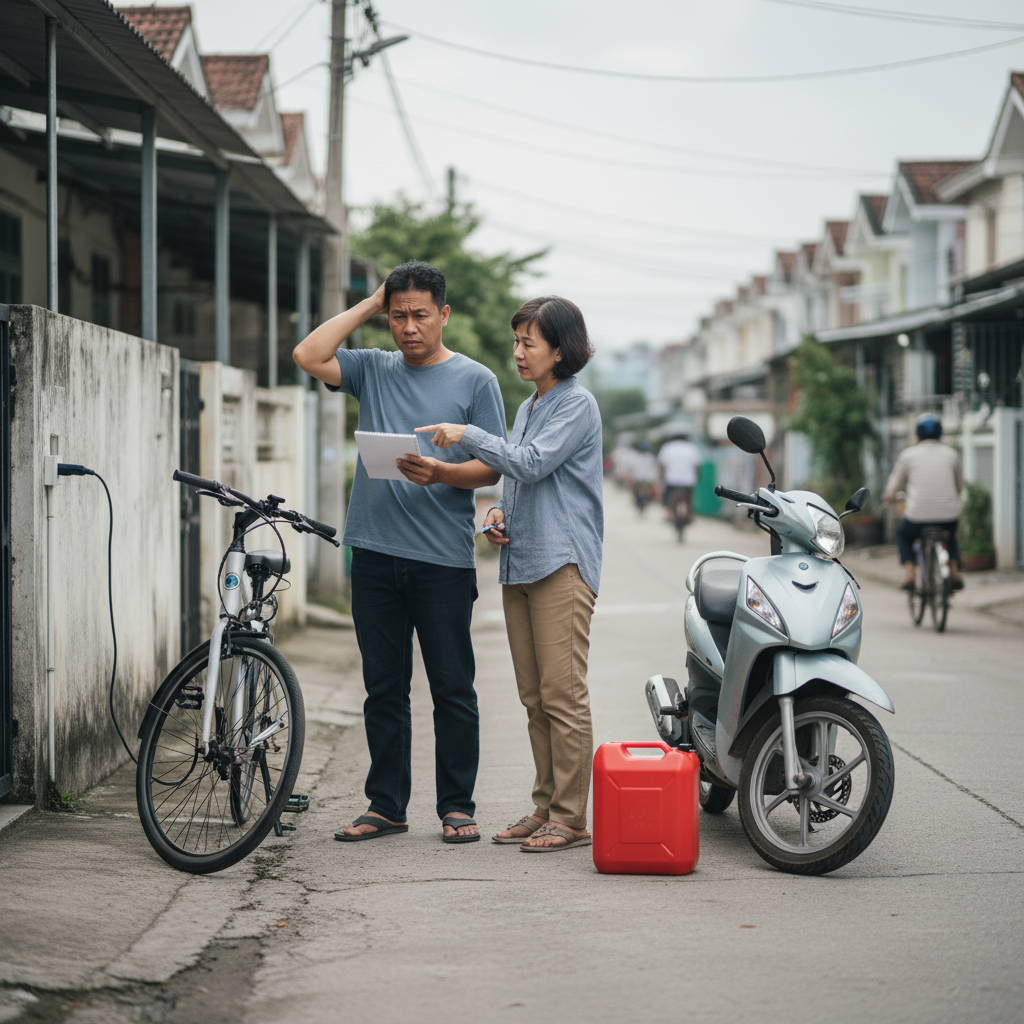 E-Bike vs มอเตอร์ไซค์: เทียบค่าใช้จ่าย แบบไหนคุ้มกว่า? - ebike-vs-motorcycle-cost-comparison