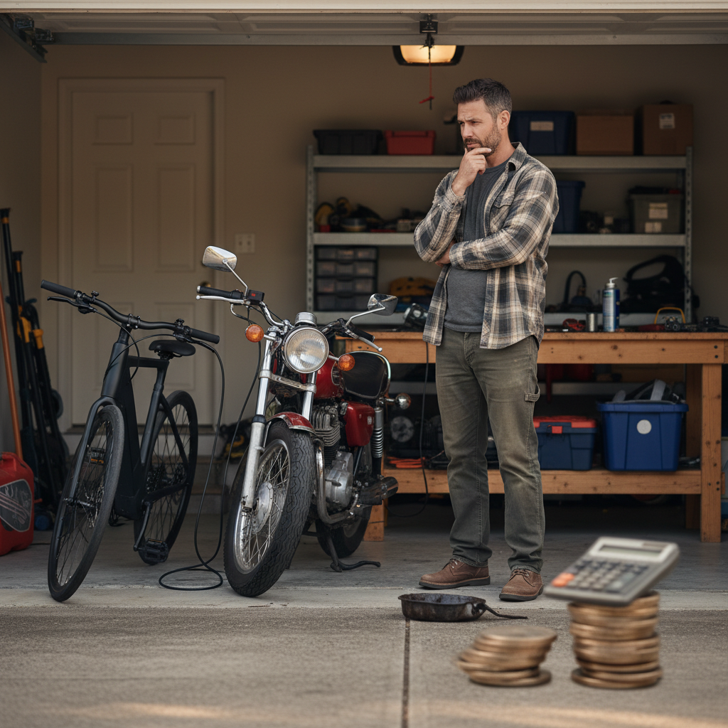 E-Bike vs มอไซค์: เทียบค่าใช้จ่ายระยะยาว ใครประหยัดกว่า? - ebike-vs-motorcycle-cost-comparison