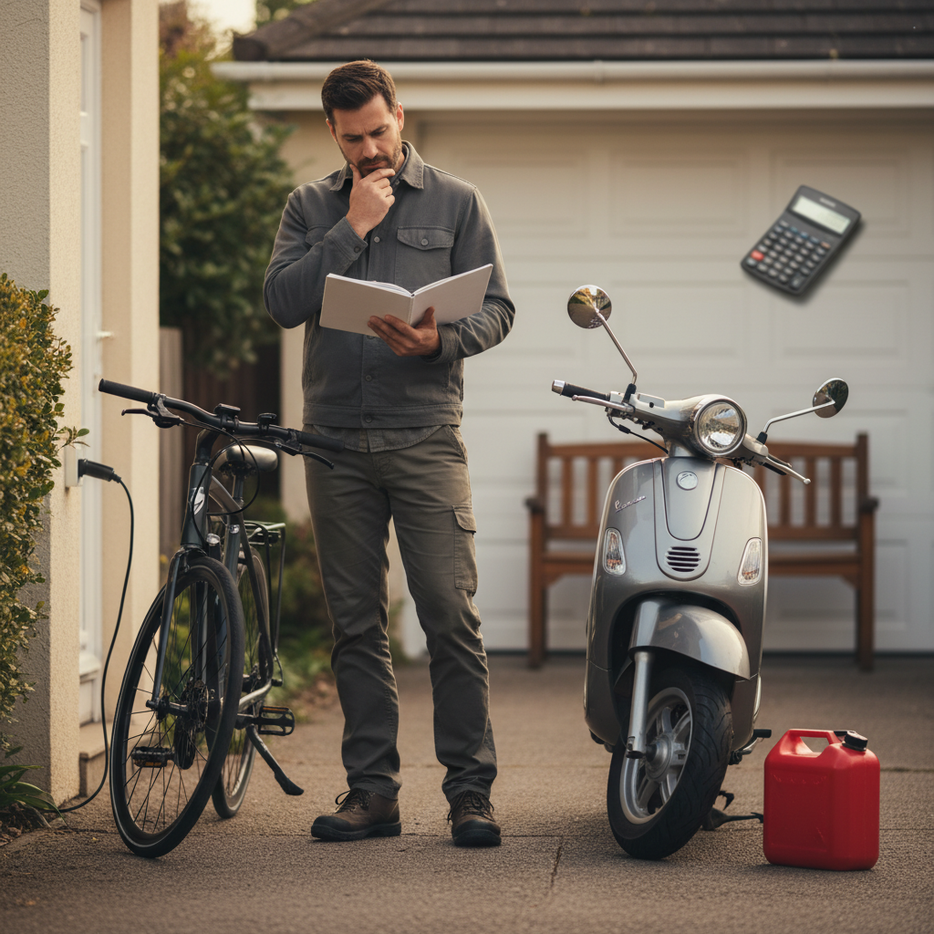 E-Bike vs มอเตอร์ไซค์: เทียบค่าใช้จ่ายรายปี ใครคุ้มกว่า? - ebike-vs-motorcycle-cost-comparison